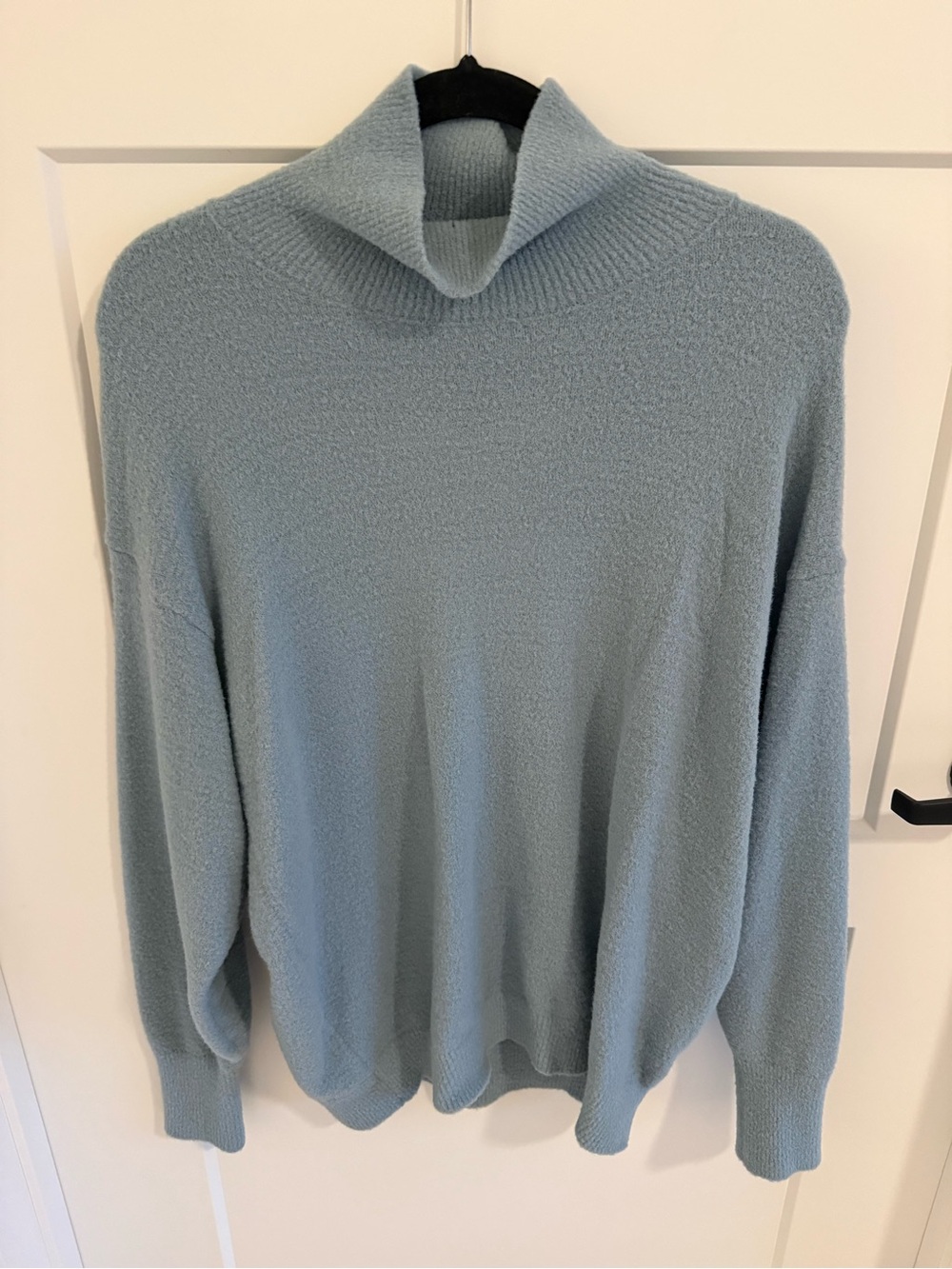 Aritzia Wilfred Free Hush Knit Turtleneck Sweater Blue Size M